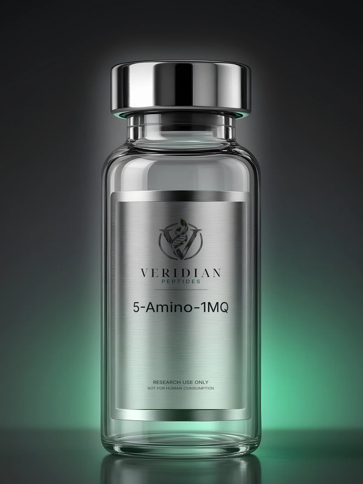 5-Amino-1MQ vial with Veridian label, lyophilized powder