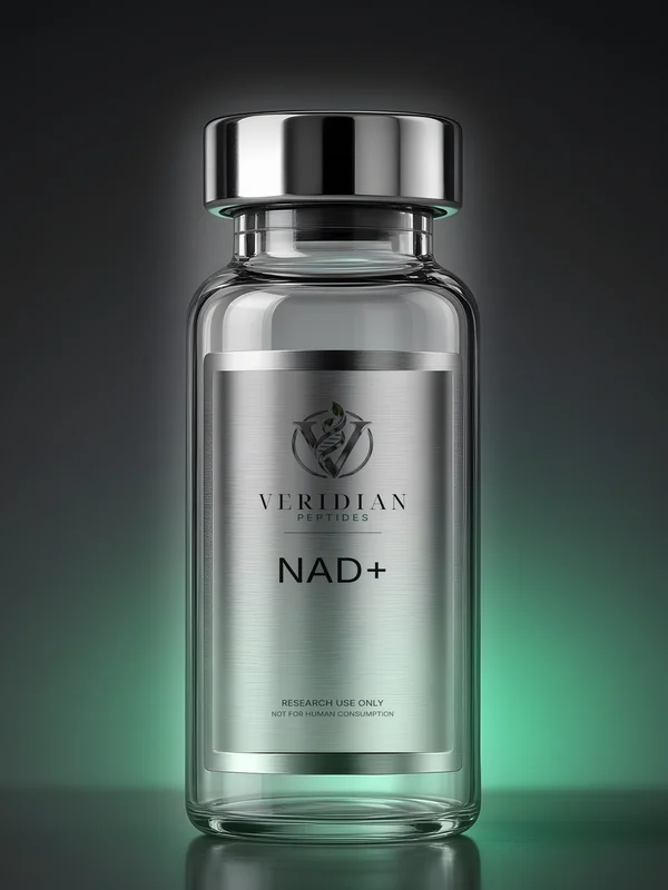 NAD+ vial with Veridian label